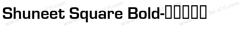 Shuneet Square Bold字体转换